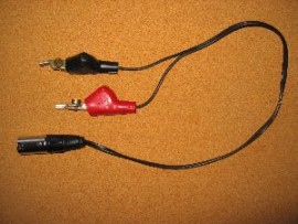 Clip Leads with XLR connector